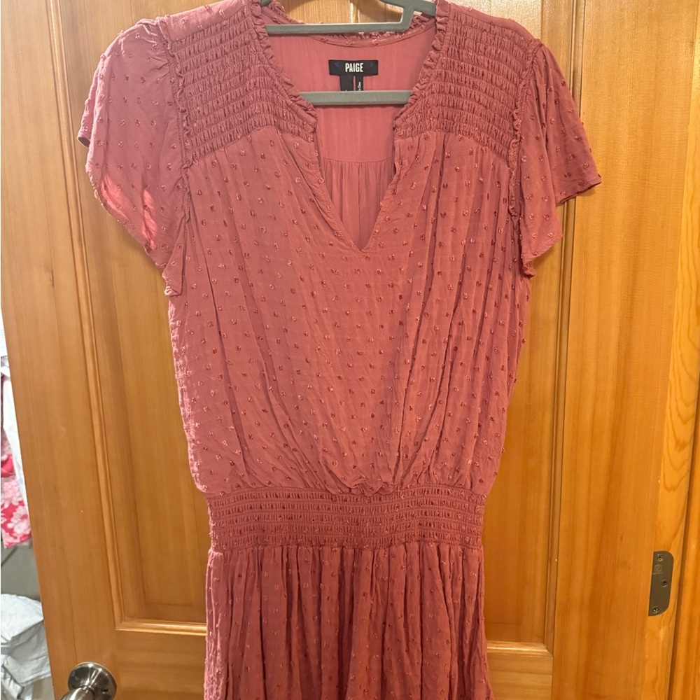 PAIGE Women's Dusty Rose Midi Dress